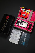 Load image into Gallery viewer, Contax T2 Titanium Silver Fullset Box SN: 171991