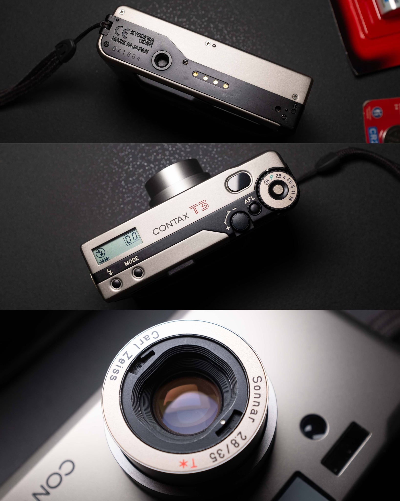 Contax T3 Titanium Silver + Dateback SN: 041864 – Nipponina Camera