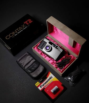 Contax T2 Titanium Silver Fullset Box Super Mint Like New