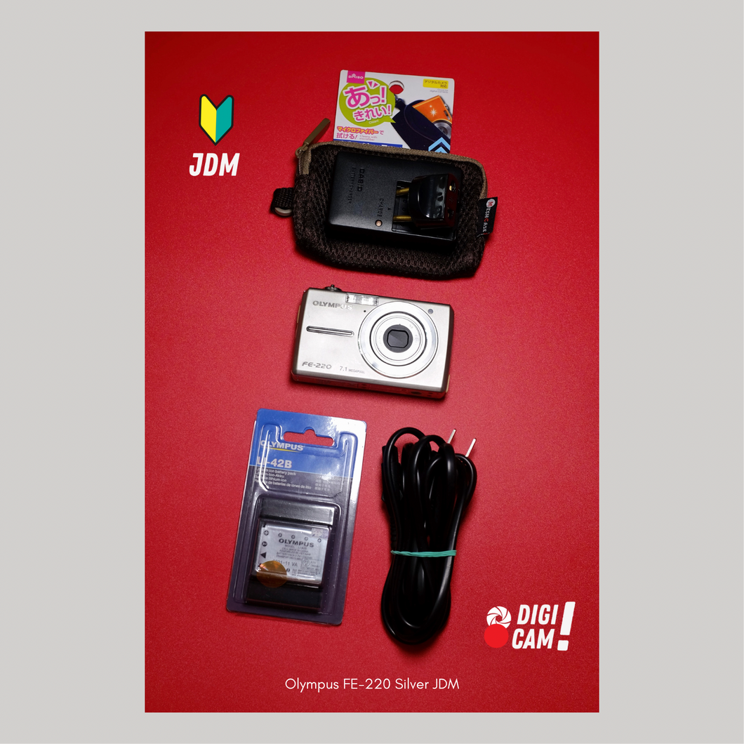 Digicam - Olympus FE 220 Silver JDM – Nipponina Camera Digicam - Olympus FE 220 Silver JDM – Nipponina Camera
