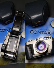 Load image into Gallery viewer, Contax G1 SN. 041823 + Planar 45/2 Lens + Leather Case