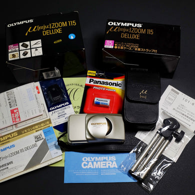 Olympus μ [mju:] Zoom 115 Silver Fullset Double Box SN. 5632249