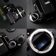 Load image into Gallery viewer, Nikon F2 Black + Nikkor 50mm F 1.4 ai Lens