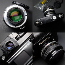 Load image into Gallery viewer, Nikon F2 Black + Nikkor 50mm F 1.4 ai Lens