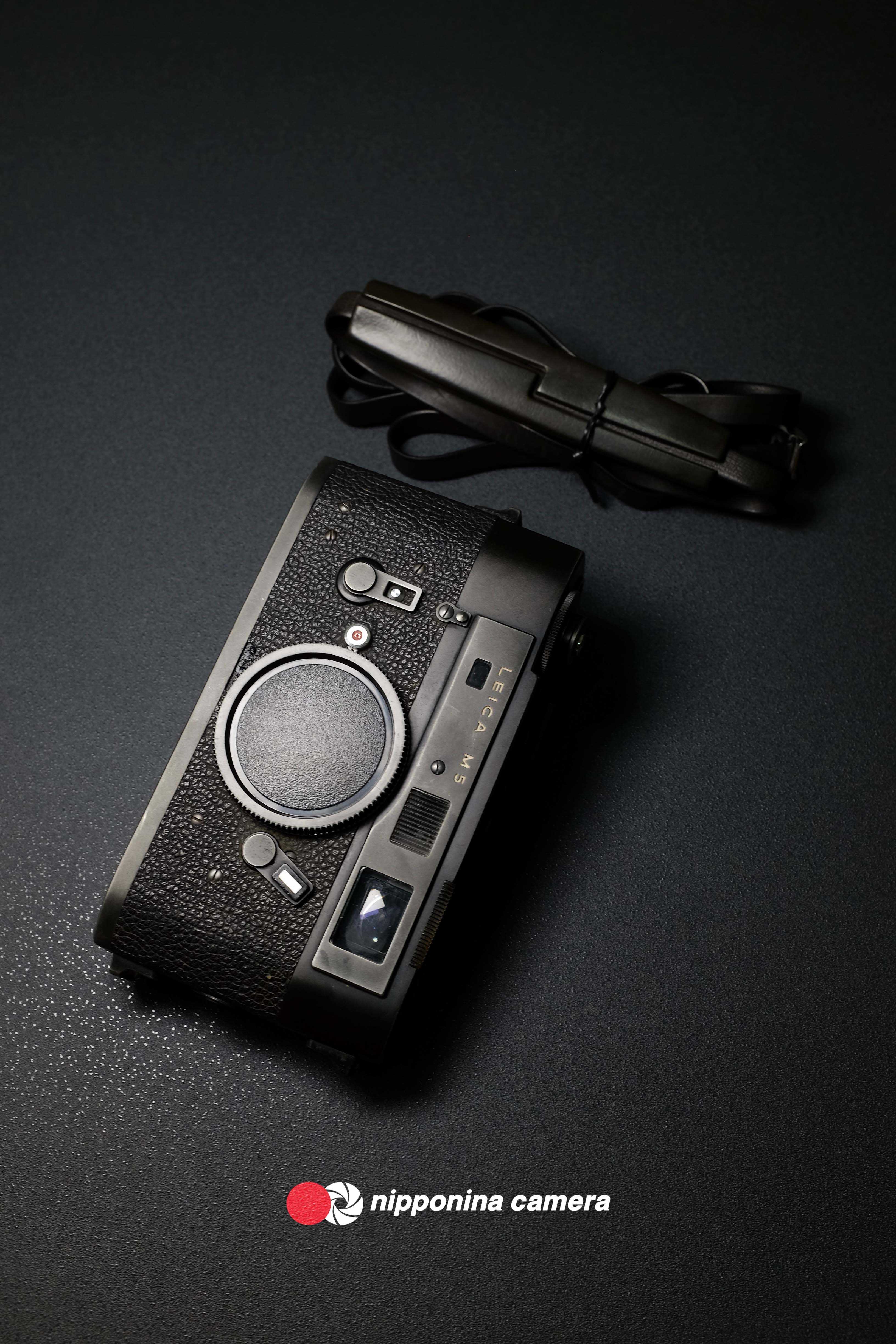 ライカ М５　BLACK BODY Leica ライカ M5 後期 3点吊 135万番 ブラッククローム 1972年