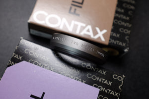 Contax TVS Metal Lens Hood and Filter Set [NOS]