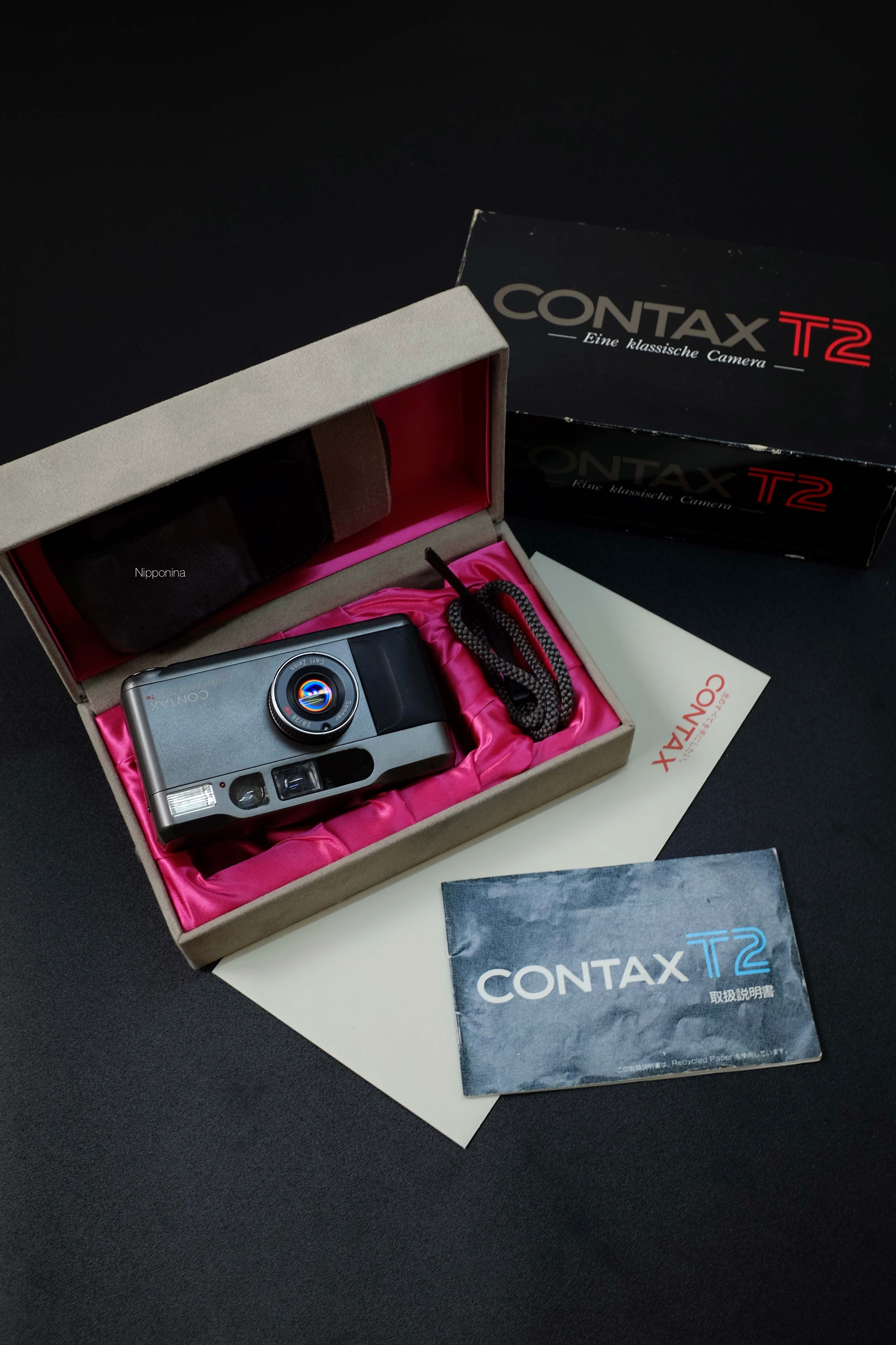 Contax T2 Dark Grey Complete Set with Box – Nipponina Camera